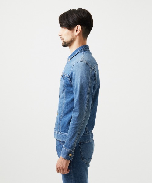 MICHEL KLEIN HOMME (ミッシェルクランオム)の「《日本製》20th FACTOTUMコラボ デニムジャケット(デニムジャケット・メンズ・ライトブルー/ブラック・LARGE)」の10枚目の写真