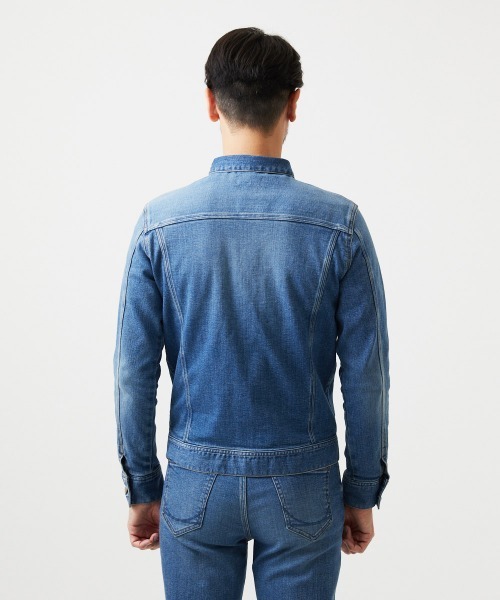 MICHEL KLEIN HOMME (ミッシェルクランオム)の「《日本製》20th FACTOTUMコラボ デニムジャケット(デニムジャケット・メンズ・ライトブルー/ブラック・LARGE)」の11枚目の写真