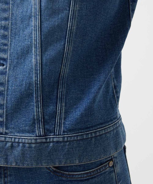 MICHEL KLEIN HOMME (ミッシェルクランオム)の「《日本製》20th FACTOTUMコラボ デニムジャケット(デニムジャケット・メンズ・ライトブルー/ブラック・LARGE)」の14枚目の写真