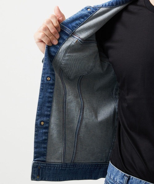 MICHEL KLEIN HOMME (ミッシェルクランオム)の「《日本製》20th FACTOTUMコラボ デニムジャケット(デニムジャケット・メンズ・ライトブルー/ブラック・LARGE)」の20枚目の写真
