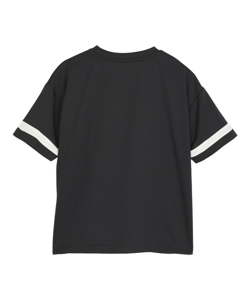 NEW BALANCE(ニューバランス)の「ポリエステルグラフィックショートスリーブシャツ(Tシャツ/カットソー・キッズ・ネイビー/オフホワイト/ダークグリーン/ブラック・130/140/150/160)」の8枚目の写真