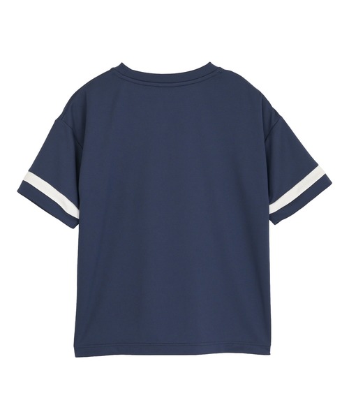 NEW BALANCE(ニューバランス)の「ポリエステルグラフィックショートスリーブシャツ(Tシャツ/カットソー・キッズ・ネイビー/オフホワイト/ダークグリーン/ブラック・130/140/150/160)」の14枚目の写真