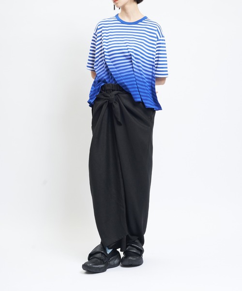 gomme(ゴム)の「ハンカチリネンパンツ(デニムパンツ・レディース・ブラック・MEDIUM)」の6枚目の写真