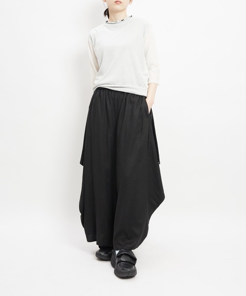 gomme(ゴム)の「ハンカチリネンパンツ(デニムパンツ・レディース・ブラック・MEDIUM)」の19枚目の写真