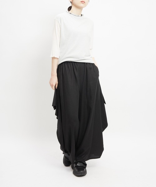 gomme(ゴム)の「ハンカチリネンパンツ(デニムパンツ・レディース・ブラック・MEDIUM)」の20枚目の写真