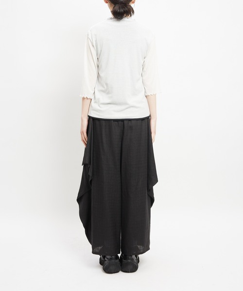 gomme(ゴム)の「ハンカチリネンパンツ(デニムパンツ・レディース・ブラック・MEDIUM)」の21枚目の写真