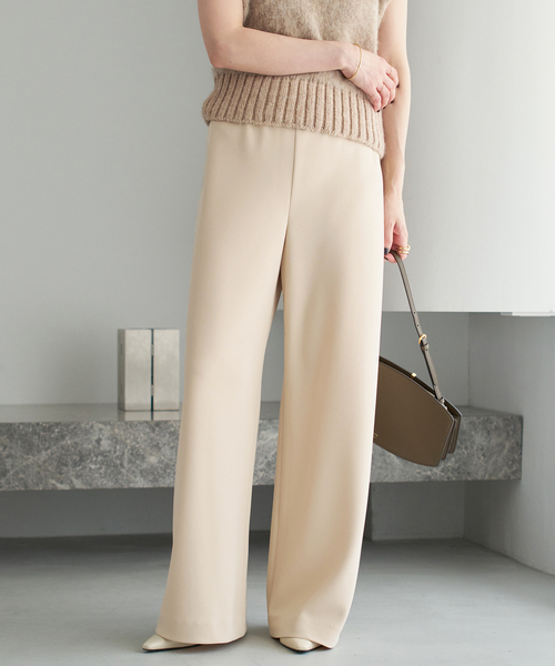 plage（プラージュ）の「《追加》Bias Relax パンツ 9（その他パンツ・レディース・ベージュ/ブラック・36/38/34）」の3枚目の写真