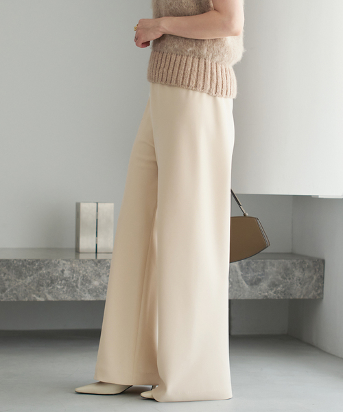 plage（プラージュ）の「《追加》Bias Relax パンツ 9（その他パンツ・レディース・ベージュ/ブラック・36/38/34）」の4枚目の写真