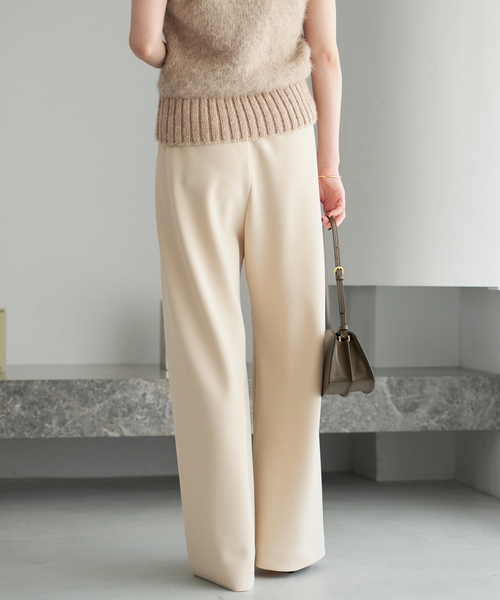 plage（プラージュ）の「《追加》Bias Relax パンツ 9（その他パンツ・レディース・ベージュ/ブラック・36/38/34）」の5枚目の写真