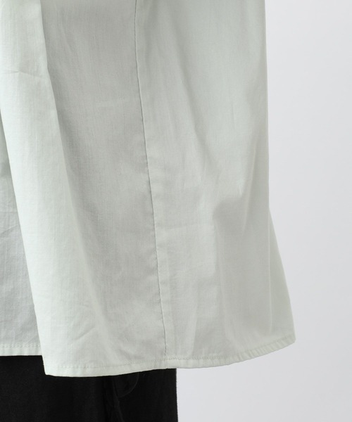 studio CLIP（スタディオクリップ）の「《natural by clip》Cメニーピンタックブラウス（シャツ/ブラウス・レディース・オフホワイト/ライトグレー/ライトグリーン・FREE）」の4枚目の写真