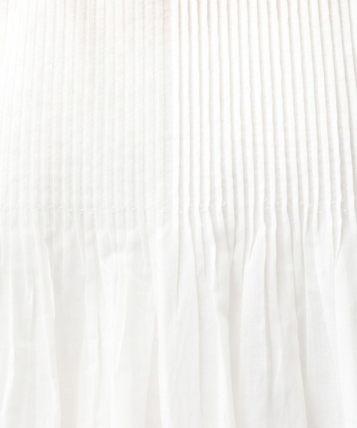 studio CLIP（スタディオクリップ）の「《natural by clip》Cメニーピンタックブラウス（シャツ/ブラウス・レディース・オフホワイト/ライトグレー/ライトグリーン・FREE）」の6枚目の写真