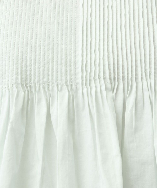 studio CLIP（スタディオクリップ）の「《natural by clip》Cメニーピンタックブラウス（シャツ/ブラウス・レディース・オフホワイト/ライトグレー/ライトグリーン・FREE）」の8枚目の写真