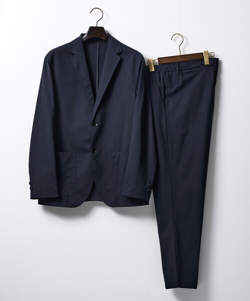 ABAHOUSE GRAY（アバハウスグレイ）の「【SMART CLOSET】接触冷感 カットメッシュ ジャケット / セットアップ対応（テーラードジャケット・メンズ・ブラック/ネイビー・50/48/46/44）」の11枚目の写真