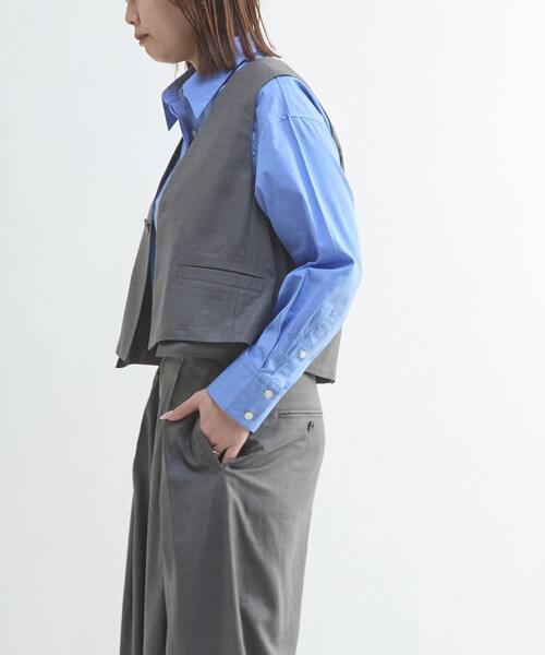 CONVERSE TOKYO(コンバーストウキョウ)の「【HL】DETACHABLE TIE CROPPED SHIRT(シャツ/ブラウス・レディース・ブルー/サックスブルー・FREE)」の20枚目の写真