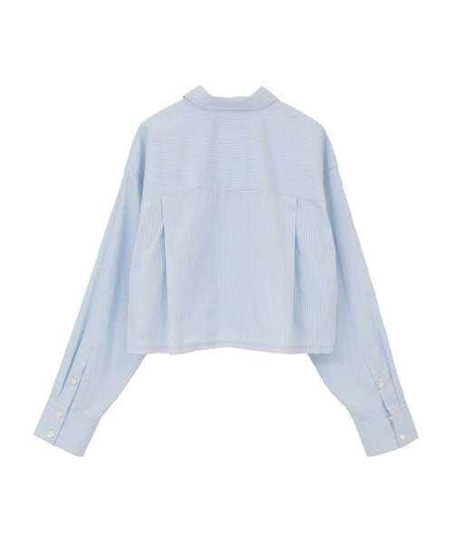 CONVERSE TOKYO(コンバーストウキョウ)の「【HL】DETACHABLE TIE CROPPED SHIRT(シャツ/ブラウス・レディース・ブルー/サックスブルー・FREE)」の12枚目の写真