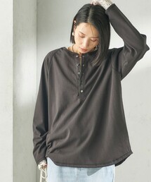【SHIPS別注】onit: ヘンリー ネック プルオーバー