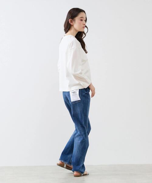 LOGEMENT DE CLAIRE(ロジュモンドクレール)の「クルーネック長袖Tシャツ(Tシャツ/カットソー・レディース・オフホワイト/グレー/ブラック・FREE)」の11枚目の写真