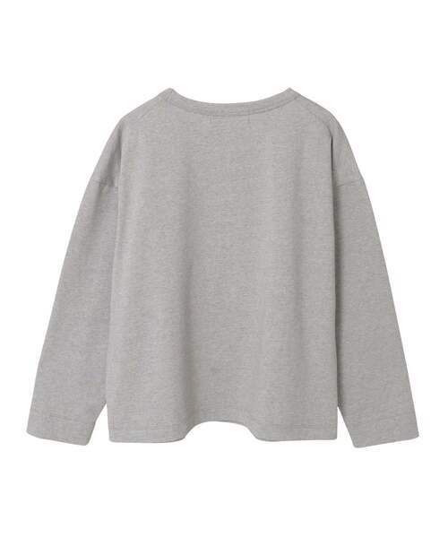 LOGEMENT DE CLAIRE(ロジュモンドクレール)の「クルーネック長袖Tシャツ(Tシャツ/カットソー・レディース・オフホワイト/グレー/ブラック・FREE)」の18枚目の写真
