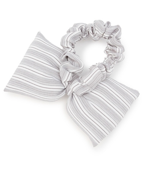 petit main（プティマイン）の「BIGリボンヘアゴム（ヘアゴム・キッズ・サックスブルー/グレー・F）」の5枚目の写真