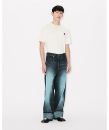KENZO（ケンゾー）の「ターンアップワイド フィット ジーンズ イン ジャパニーズ デニム（デニムパンツ）」