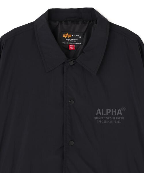 Alpha Industries（アルファインダストリーズ）の「Alpha Industries/アルファ インダストリーズ/LIGHTWEIGHT RELAXED COACHES /ライトウェイト リラックスド コーチ（ミリタリージャケット・メンズ・ブラック・S/M/L/XL）」の3枚目の写真