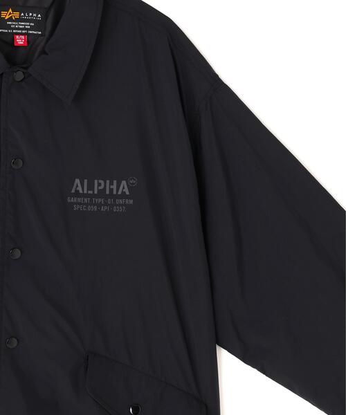 Alpha Industries（アルファインダストリーズ）の「Alpha Industries/アルファ インダストリーズ/LIGHTWEIGHT RELAXED COACHES /ライトウェイト リラックスド コーチ（ミリタリージャケット・メンズ・ブラック・S/M/L/XL）」の5枚目の写真