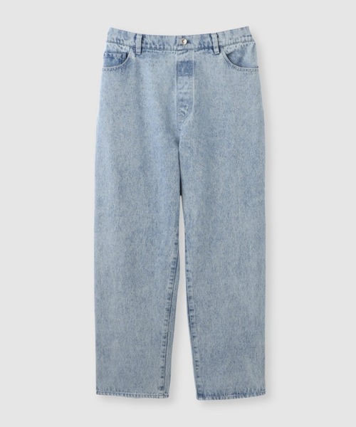 Mac-House（マックハウス）の「Idnes 　デニムイージーカーブパンツ（デニムパンツ・レディース・ブルー/サックスブルー・M/L）」の11枚目の写真