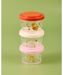 salle de bal（サルデバル）の「【 Ado Mizumori / 水森亜土 】 ジョイント式保存容器 3個セット　SKE（お弁当箱）」