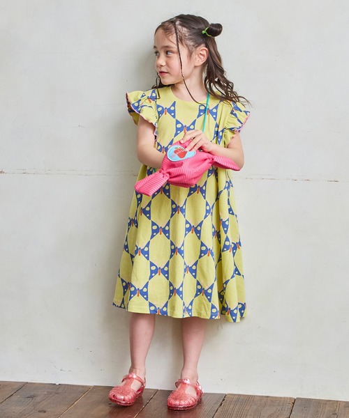 MARKEY'S(マーキーズ)の「フリルショルダーワンピース(ワンピース・キッズ・ピンク/イエロー/クリーム/ライトブルー・80/90/100/110/120/130/140/150)」の15枚目の写真