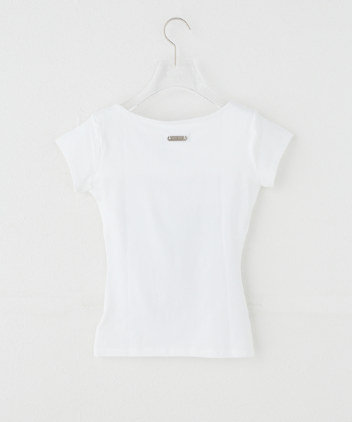 NACHE(ナチェ)の「【Geek Office / ギークオフィス】NACHE / ナチェ COLLAGE LOGO PRINTED T-SHIRT(Tシャツ/カットソー・レディース・アイボリー・SMALL)」の2枚目の写真