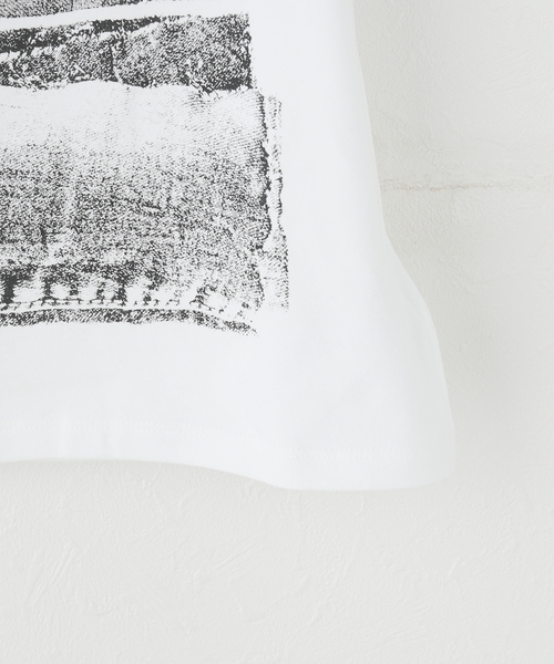 NACHE(ナチェ)の「【Geek Office / ギークオフィス】NACHE / ナチェ COLLAGE LOGO PRINTED T-SHIRT(Tシャツ/カットソー・レディース・アイボリー・SMALL)」の4枚目の写真