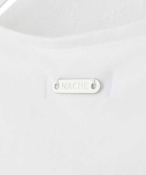 NACHE(ナチェ)の「【Geek Office / ギークオフィス】NACHE / ナチェ COLLAGE LOGO PRINTED T-SHIRT(Tシャツ/カットソー・レディース・アイボリー・SMALL)」の5枚目の写真