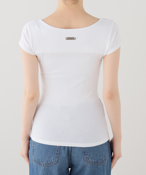 NACHE(ナチェ)の「【Geek Office / ギークオフィス】NACHE / ナチェ COLLAGE LOGO PRINTED T-SHIRT(Tシャツ/カットソー・レディース・アイボリー・SMALL)」の11枚目の写真