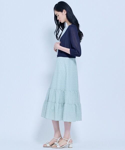 TOCCA(トッカ)の「SHEER CARDIGAN カーディガン(カーディガン/ボレロ・レディース・ネイビー系/ライトグリーン系/アイボリー系/ブラック系/ピンク系・MEDIUM/SMALL)」の19枚目の写真