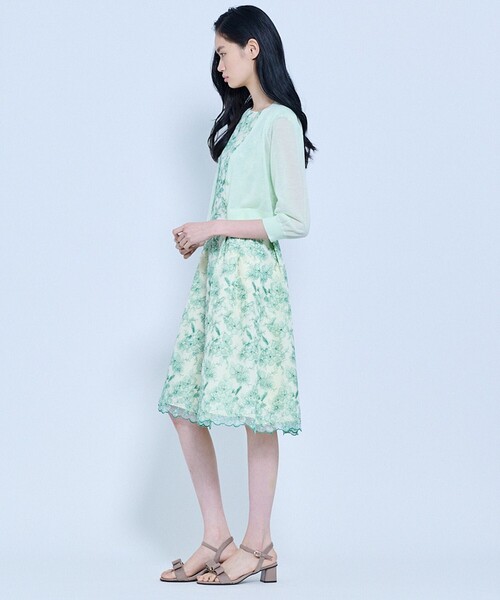 TOCCA(トッカ)の「SHEER CARDIGAN カーディガン(カーディガン/ボレロ・レディース・ネイビー系/ライトグリーン系/アイボリー系/ブラック系/ピンク系・MEDIUM/SMALL)」の22枚目の写真