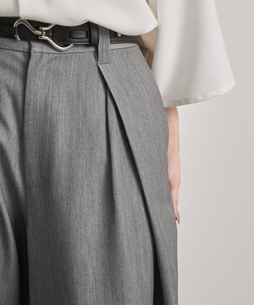 cussil(クシル)の「【cussil/クシル】レイヤードクロス3タックデザインバギースラックス【セットアップ対応】(スラックス・メンズ・グレー/ブラック・S/M/L)」の21枚目の写真