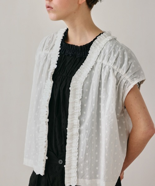 Kelen(ケレン)の「「KELEN / ケレン」前後2WAY刺繍コットントップス(シャツ/ブラウス・レディース・ブラック/オフホワイト/ホワイト系その他・FREE)」の8枚目の写真