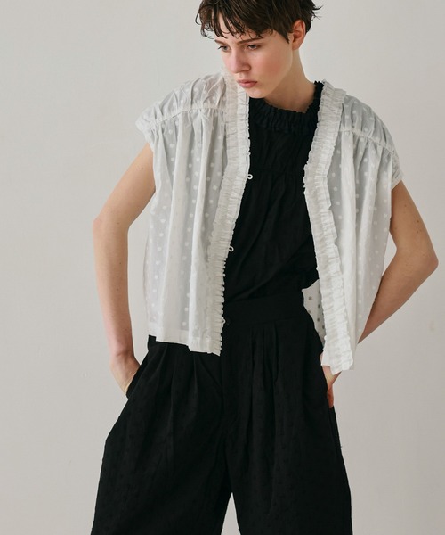 Kelen(ケレン)の「「KELEN / ケレン」前後2WAY刺繍コットントップス(シャツ/ブラウス・レディース・ブラック/オフホワイト/ホワイト系その他・FREE)」の10枚目の写真