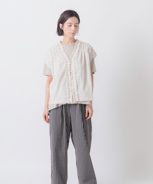 Kelen(ケレン)の「「KELEN / ケレン」前後2WAY刺繍コットントップス(シャツ/ブラウス・レディース・ブラック/オフホワイト/ホワイト系その他・FREE)」の12枚目の写真