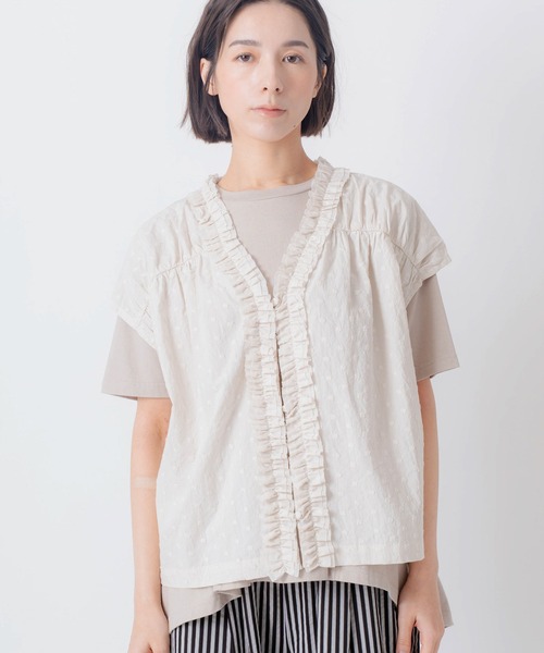 Kelen(ケレン)の「「KELEN / ケレン」前後2WAY刺繍コットントップス(シャツ/ブラウス・レディース・ブラック/オフホワイト/ホワイト系その他・FREE)」の13枚目の写真