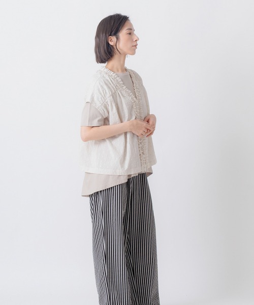 Kelen(ケレン)の「「KELEN / ケレン」前後2WAY刺繍コットントップス(シャツ/ブラウス・レディース・ブラック/オフホワイト/ホワイト系その他・FREE)」の14枚目の写真