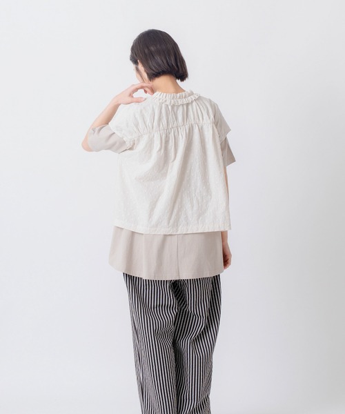 Kelen(ケレン)の「「KELEN / ケレン」前後2WAY刺繍コットントップス(シャツ/ブラウス・レディース・ブラック/オフホワイト/ホワイト系その他・FREE)」の16枚目の写真