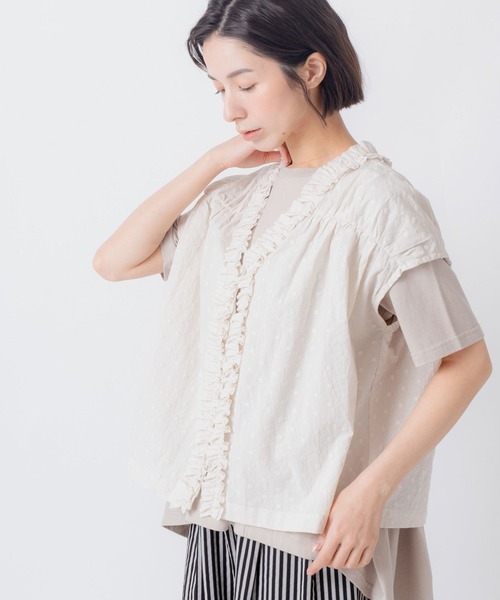 Kelen(ケレン)の「「KELEN / ケレン」前後2WAY刺繍コットントップス(シャツ/ブラウス・レディース・ブラック/オフホワイト/ホワイト系その他・FREE)」の17枚目の写真