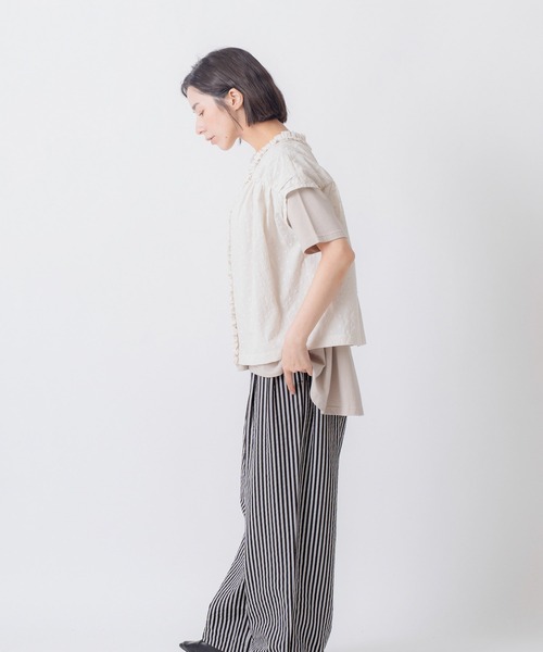 Kelen(ケレン)の「「KELEN / ケレン」前後2WAY刺繍コットントップス(シャツ/ブラウス・レディース・ブラック/オフホワイト/ホワイト系その他・FREE)」の18枚目の写真