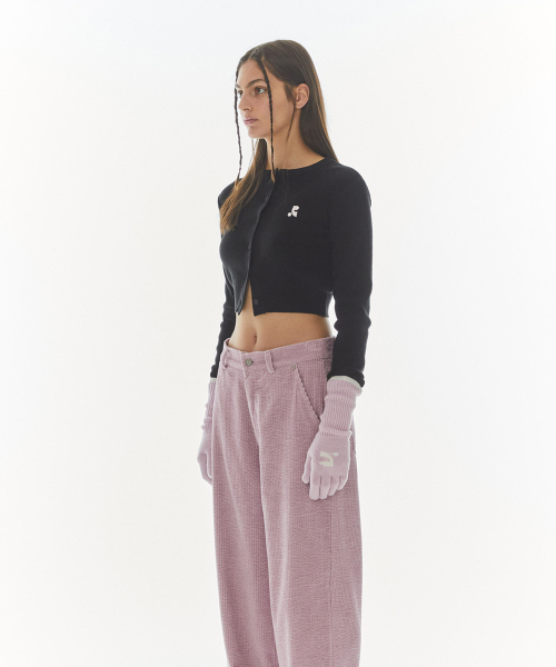 Rest&Recreation(レストアンドレクリエーション)の「CROPPED KNIT CARDIGAN - BLACK(カーディガン/ボレロ・レディース・その他・ONE)」の4枚目の写真