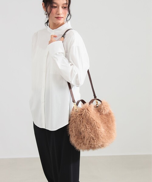 Demi-Luxe BEAMS（デミルクス ビームス）の「VIOLAd’ORO / ELMO エコファー バッグ（トートバッグ・レディース・ベージュ・ONE SIZE）」の11枚目の写真