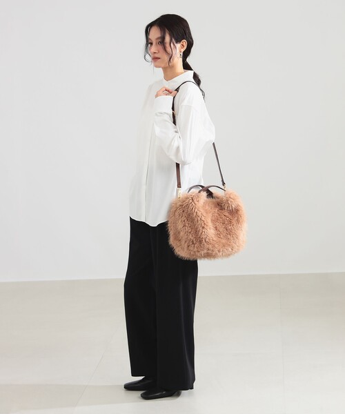 Demi-Luxe BEAMS（デミルクス ビームス）の「VIOLAd’ORO / ELMO エコファー バッグ（トートバッグ・レディース・ベージュ・ONE SIZE）」の10枚目の写真