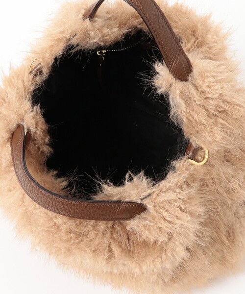 Demi-Luxe BEAMS（デミルクス ビームス）の「VIOLAd’ORO / ELMO エコファー バッグ（トートバッグ・レディース・ベージュ・ONE SIZE）」の4枚目の写真