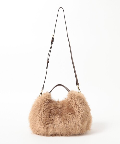 Demi-Luxe BEAMS（デミルクス ビームス）の「VIOLAd’ORO / ELMO エコファー バッグ（トートバッグ・レディース・ベージュ・ONE SIZE）」の3枚目の写真