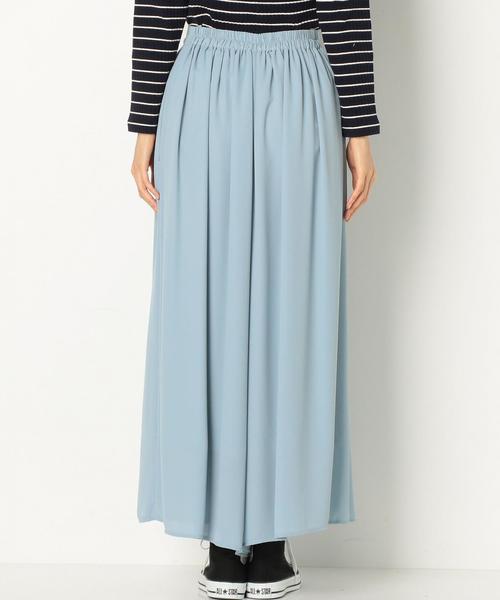 Another Edition（アナザーエディション）の「エアリータックパンツ（ライトブルー）/AEMFC AIRY TUCK SAX（その他パンツ・レディース・ライトブルー・FREE）」の2枚目の写真